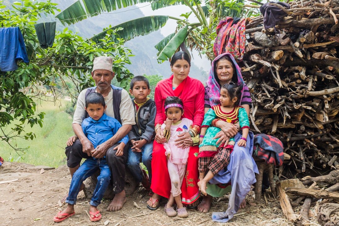 group of locals sharing stories
